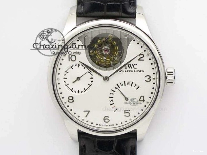 MIROTIME 0726 MoistureWicking Portuguese Real PR IW500704 ZF 1:1 Best Edition On Brown Leather Strap A52010 V 7311